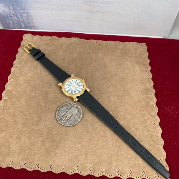 Vintage Jaz Paris Ladies French Designer Watch New Black Strap - Picture 4 of 12